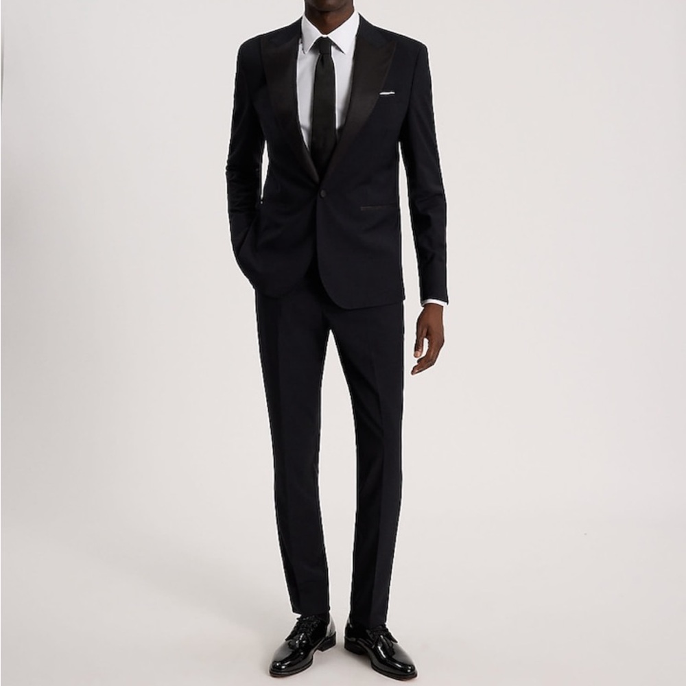 Express Men's Black Tuxedo Suit NWT 42L 34 Pants